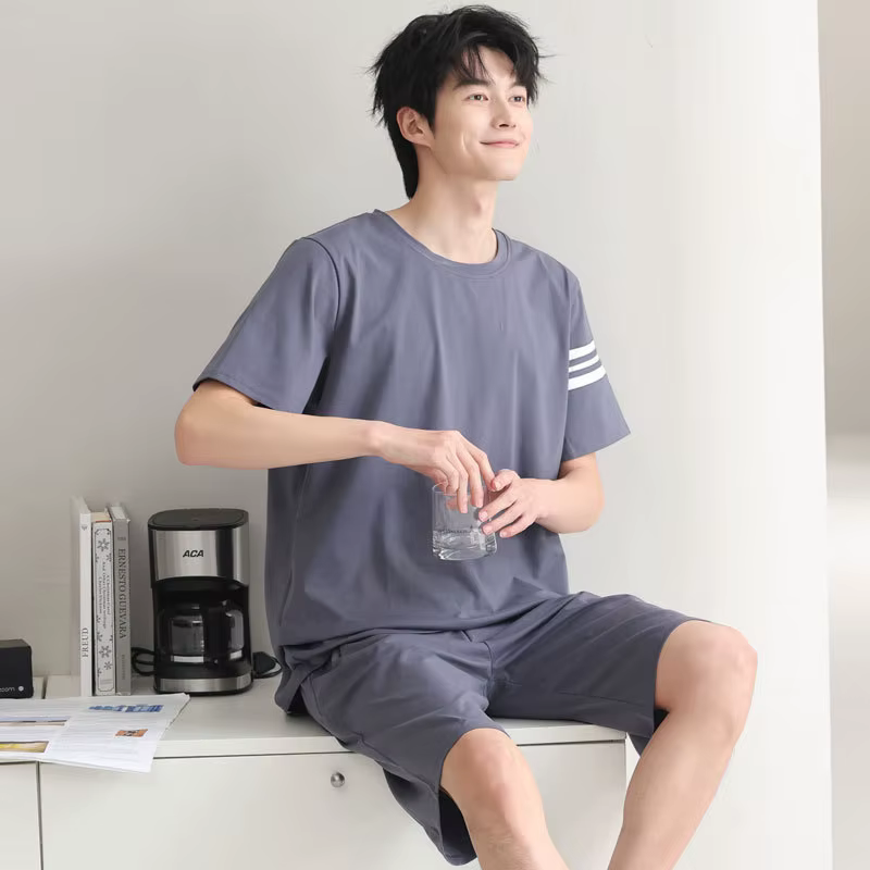 Ensemble pyjama en coton pour homme