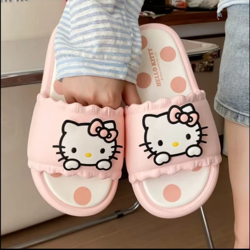 Sanrio – pantoufles de dessin animé Hello Kitty Kawaii
