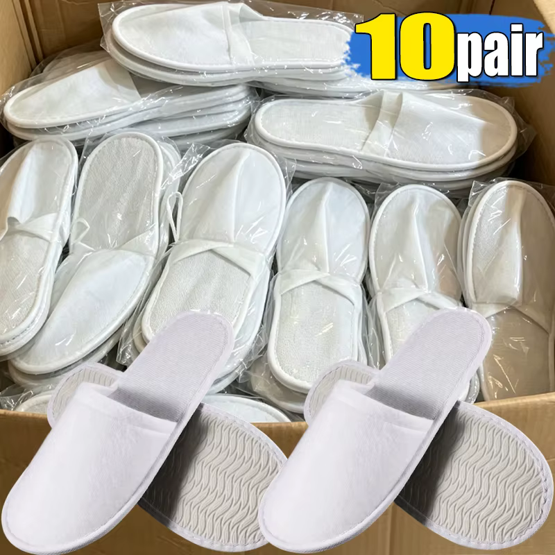 Chaussons jetables antidérapants épaissis pour hôtel