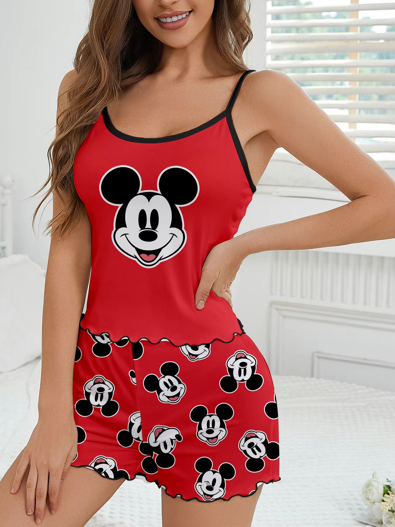 Pyjama de dessin animé mignon Disney Mickey Avatar pour femmes