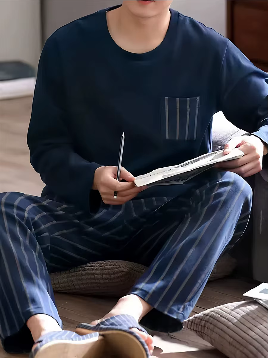 Pyjama à manches longues pour homme
