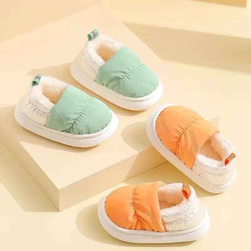 Chaussons d'intérieur en coton pour enfants