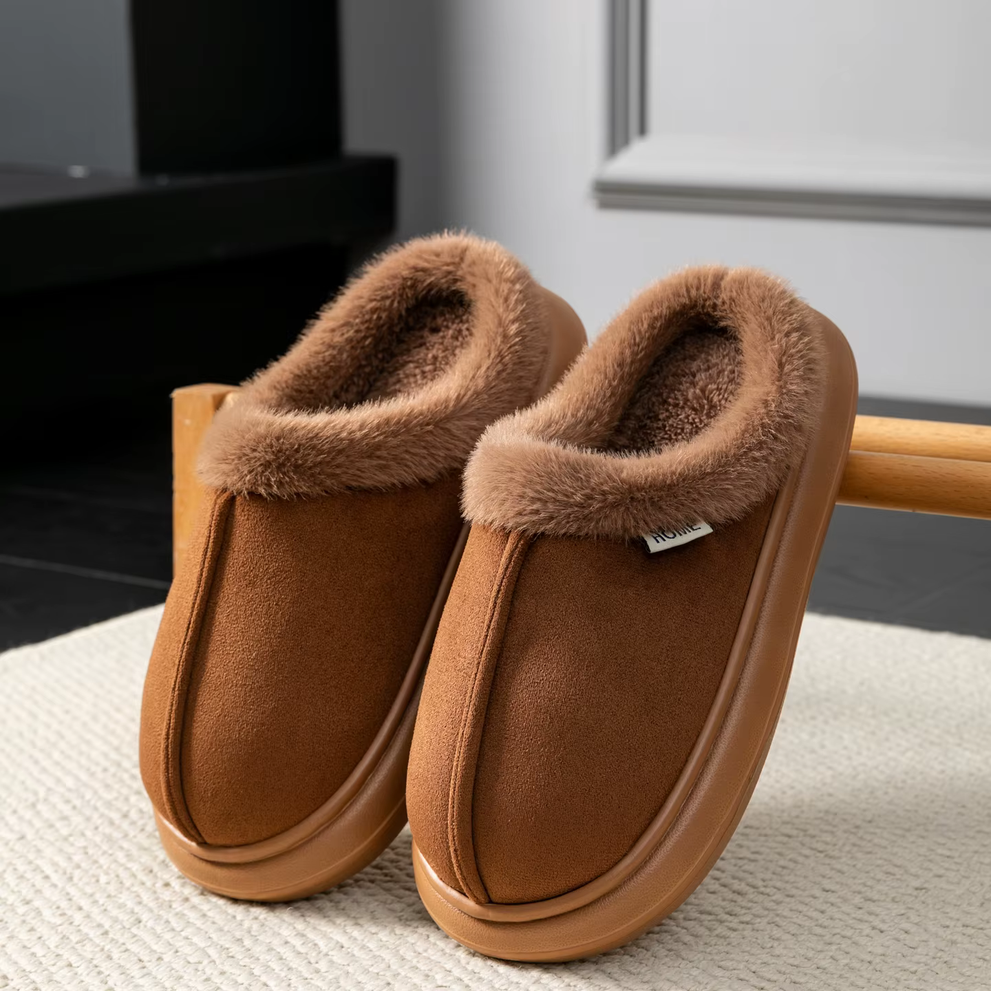 Pantoufles en coton pour hommes