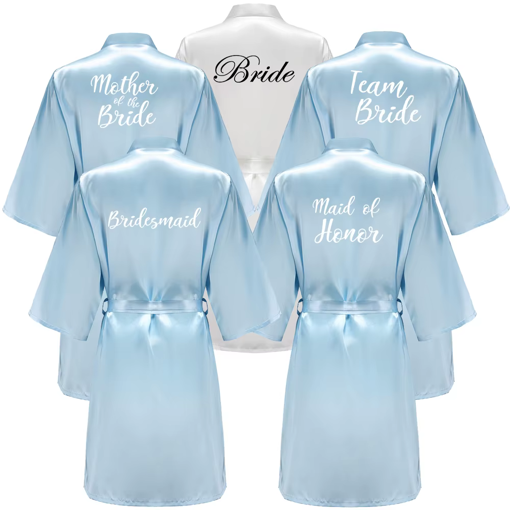 Peignoir bleu pour femmes