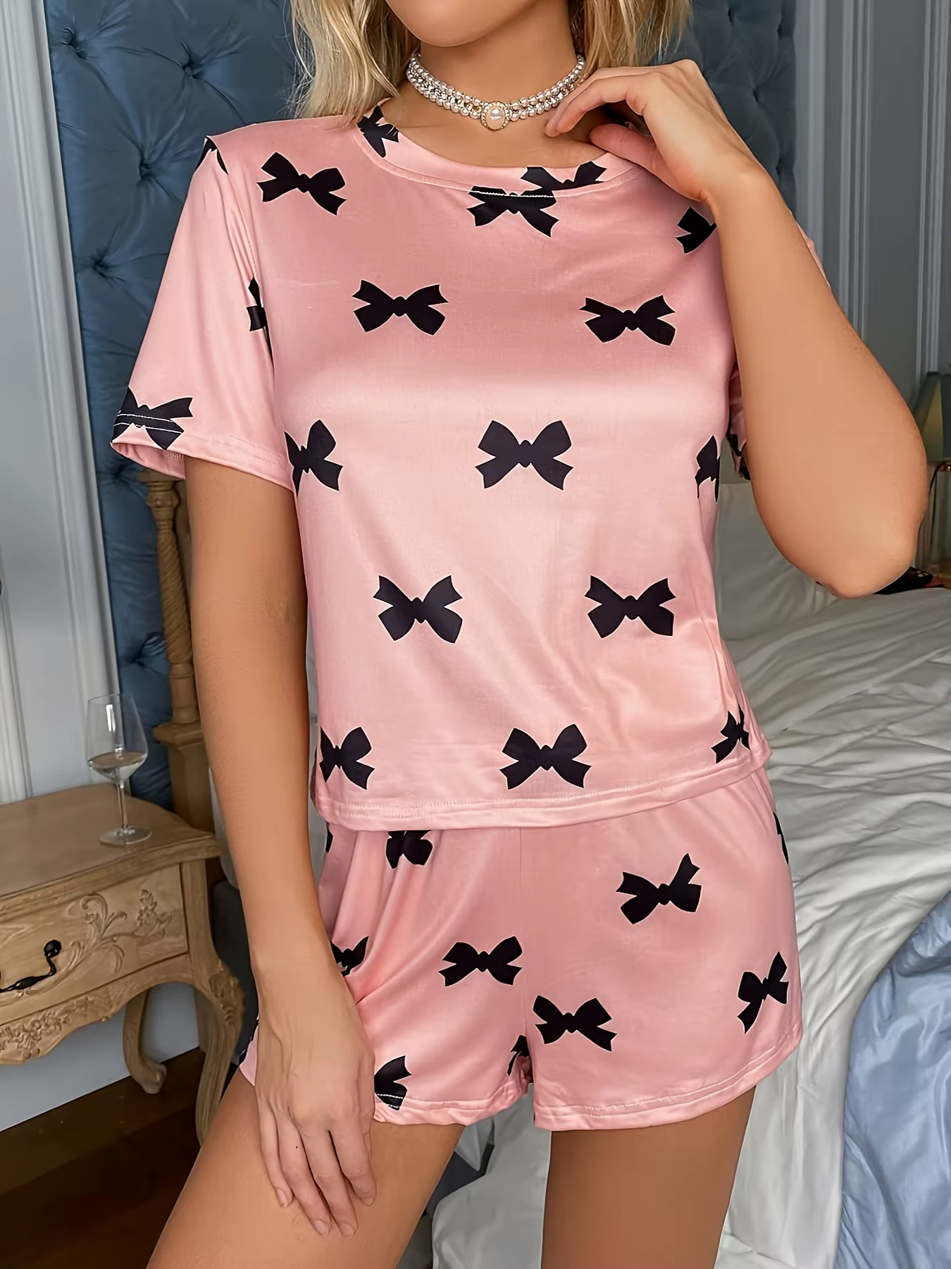 Ensemble pyjama deux pièces pour femme