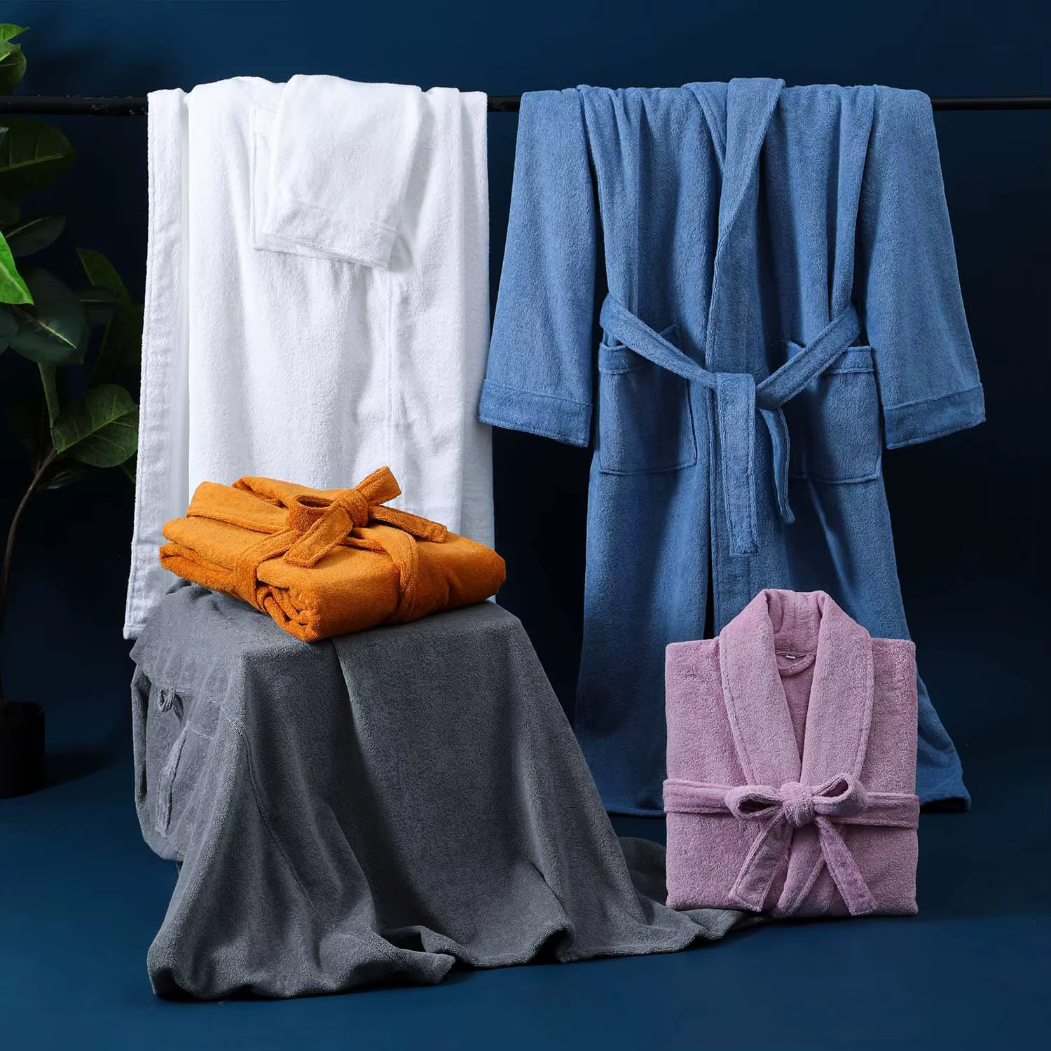 Peignoir épais de luxe pour hommes