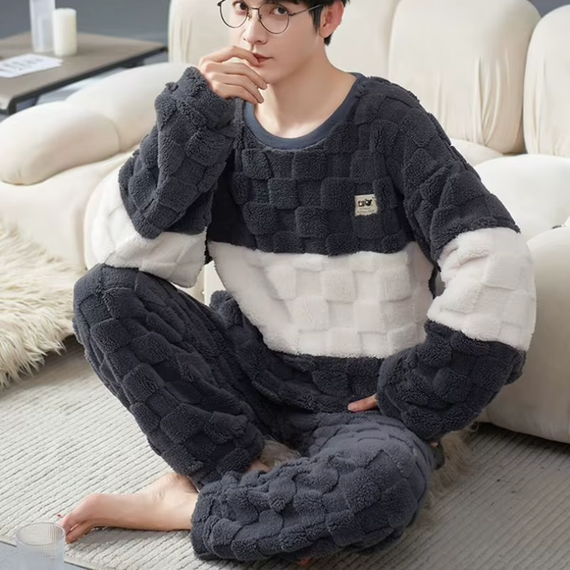 Vêtements de maison d'hiver pour hommes