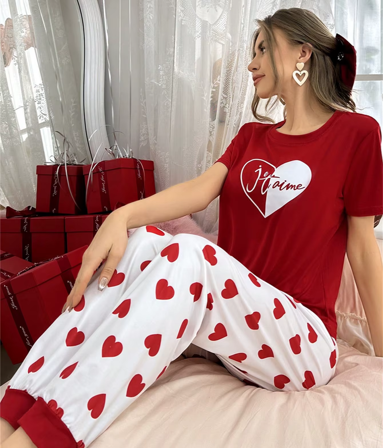Pyjama Femme Ensemble chemise de nuit d'été