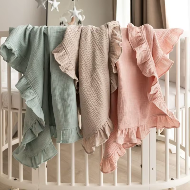 Couvertures en coton biologique pour bébé