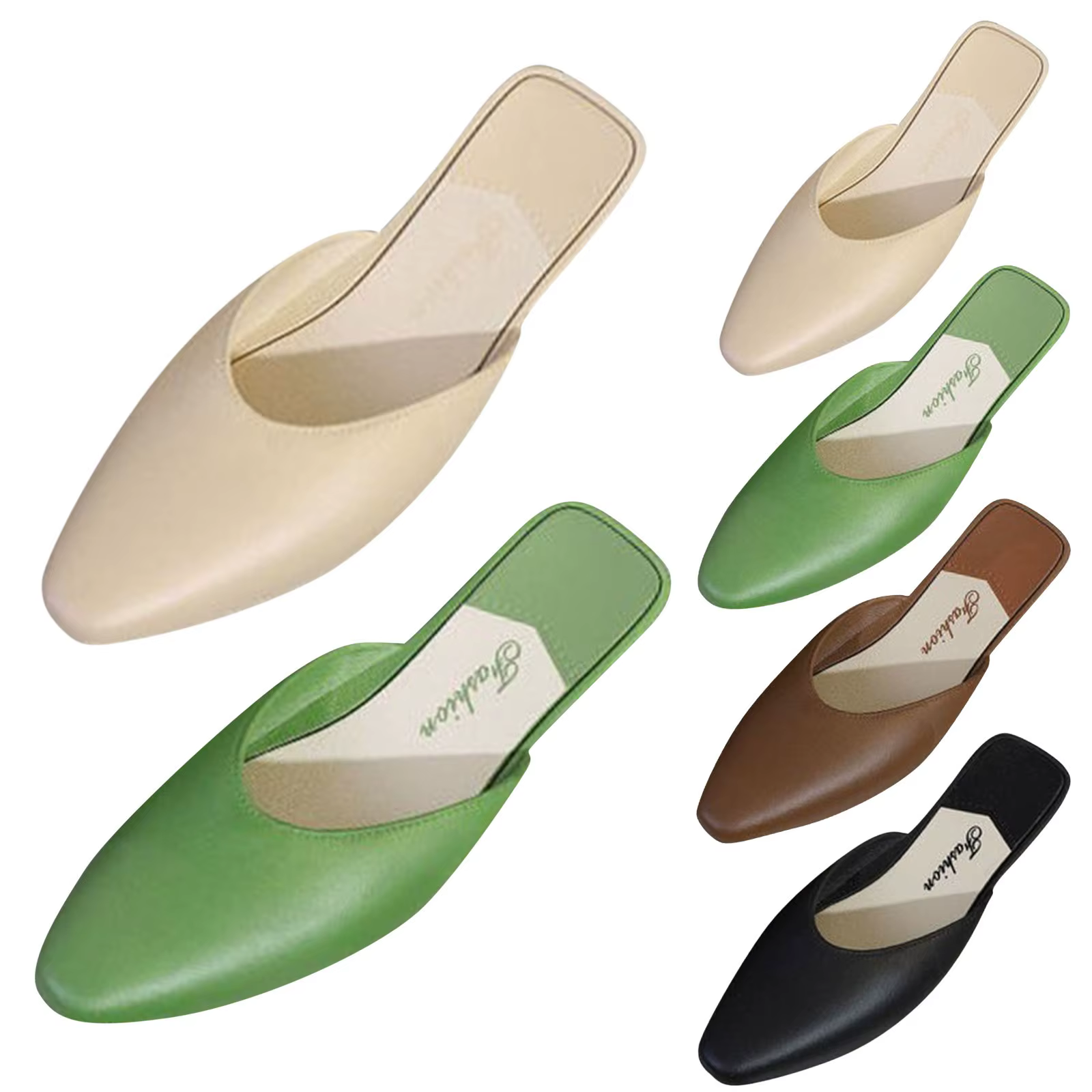 Chaussons pour femmes, couleur unie