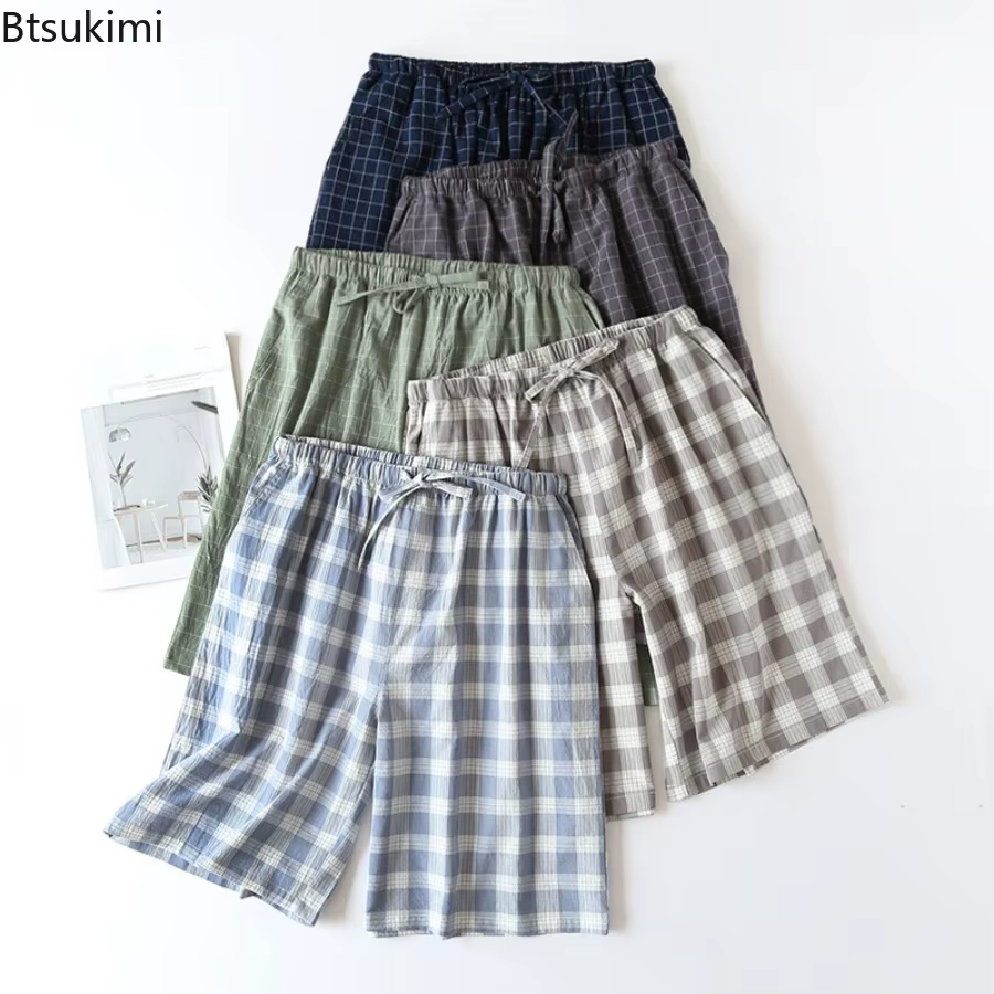 Shorts de pyjama 100 % coton pour homme