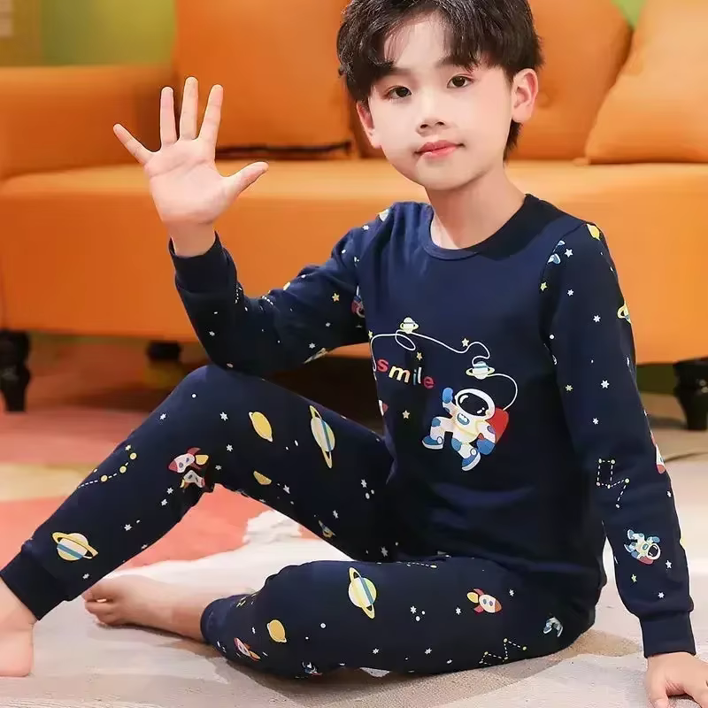 Bébé garçons Pyjamas automne à manches longues vêtements pour enfants