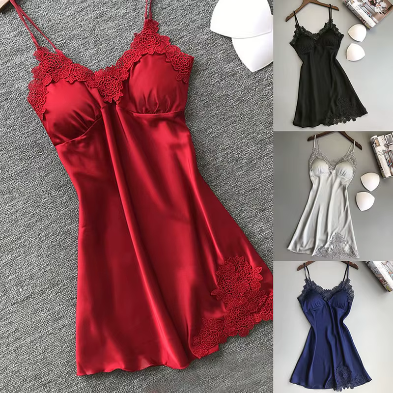Pyjama Sexy en soie pour femmes