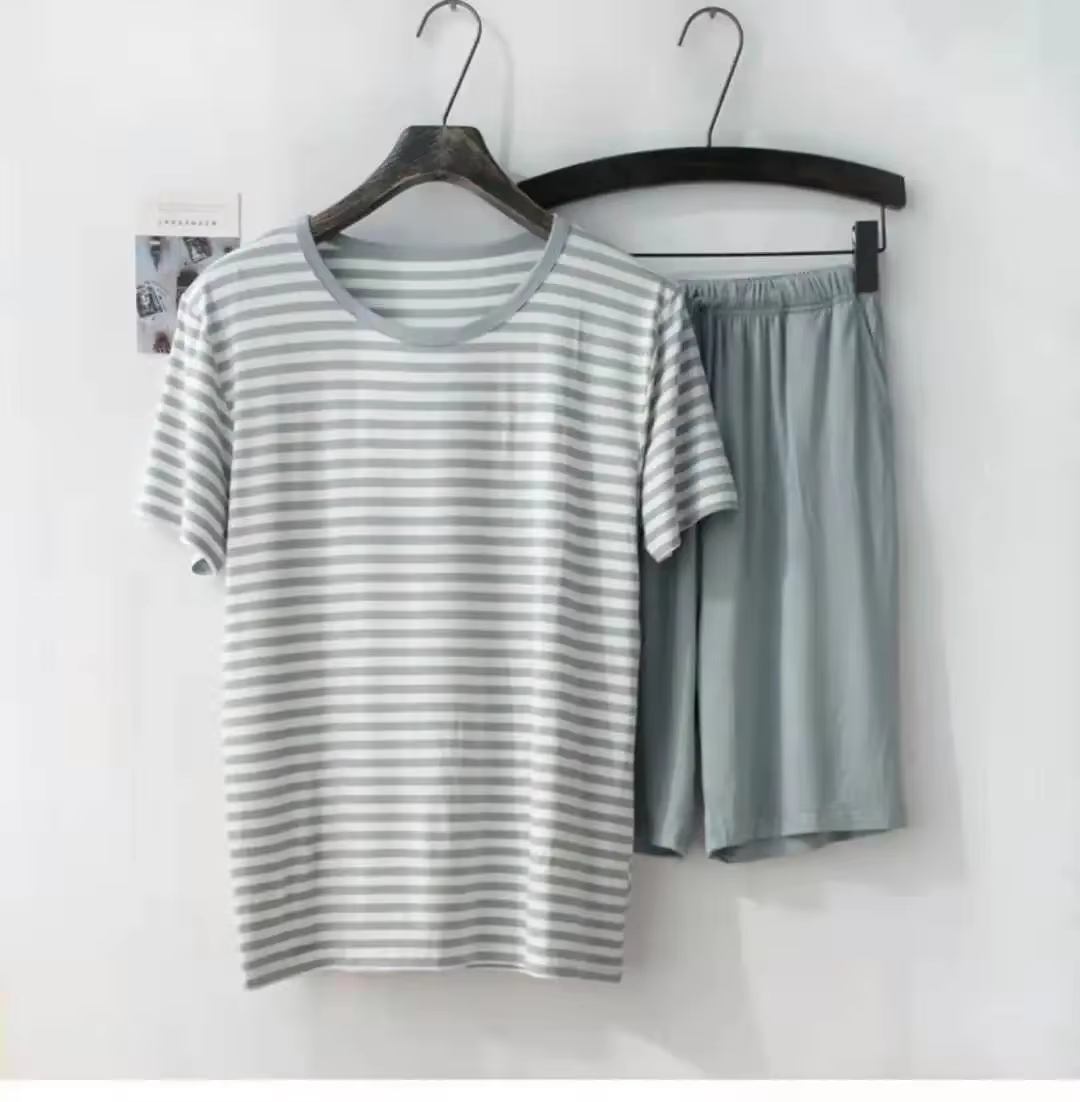 Pyjama d'été à manches courtes pour hommes
