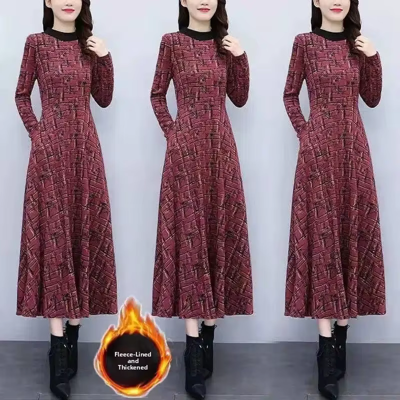 Robe longue en polaire épaisse