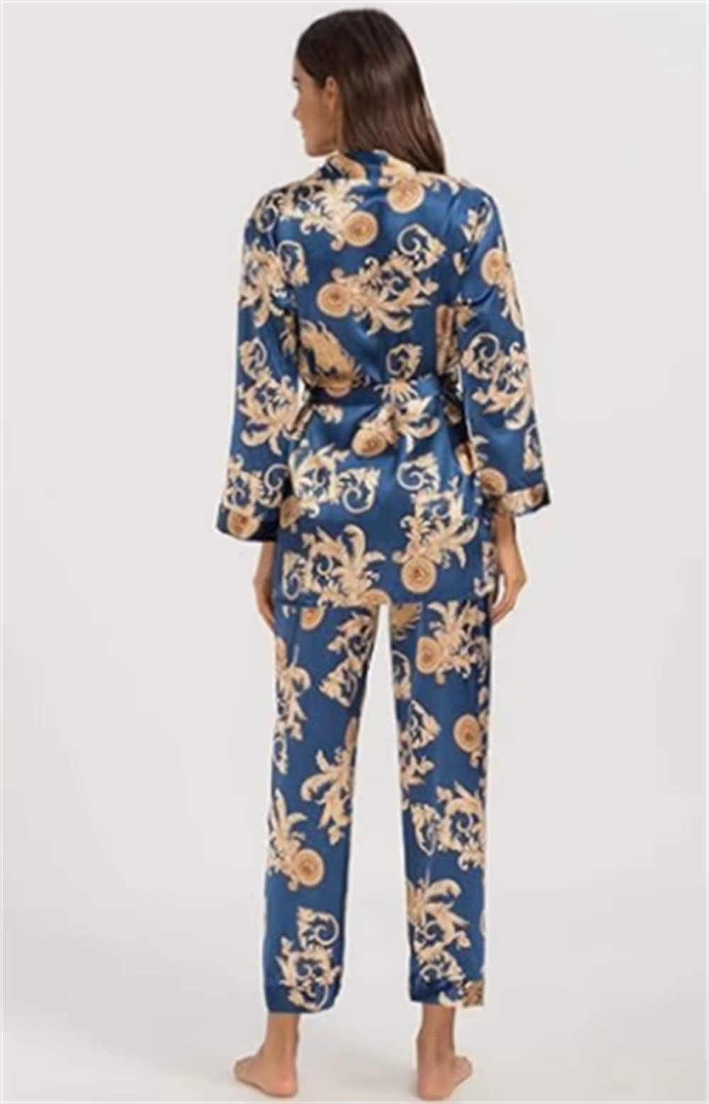 Ensemble pyjama de luxe en Satin de soie royale