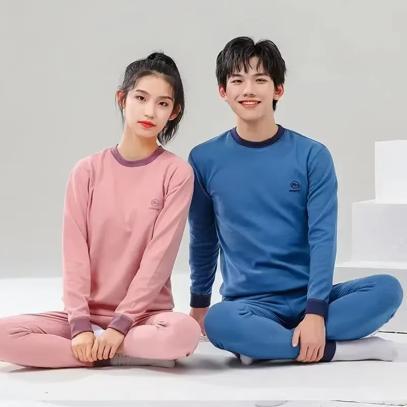 Pyjama d'hiver en coton à manches longues pour garçon adolescent