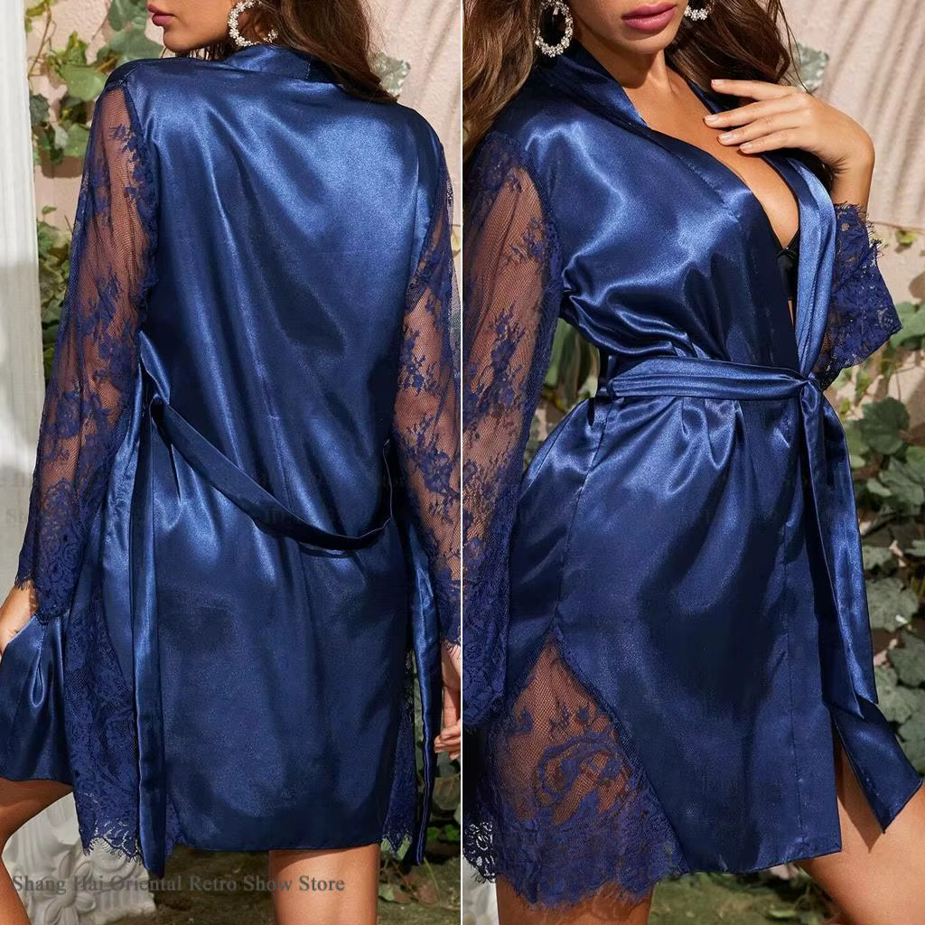 Femme Robe Kimono peignoir