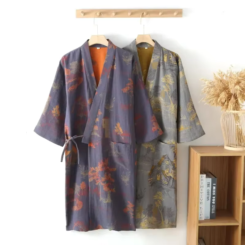 Pyjama Kimono en coton pour hommes