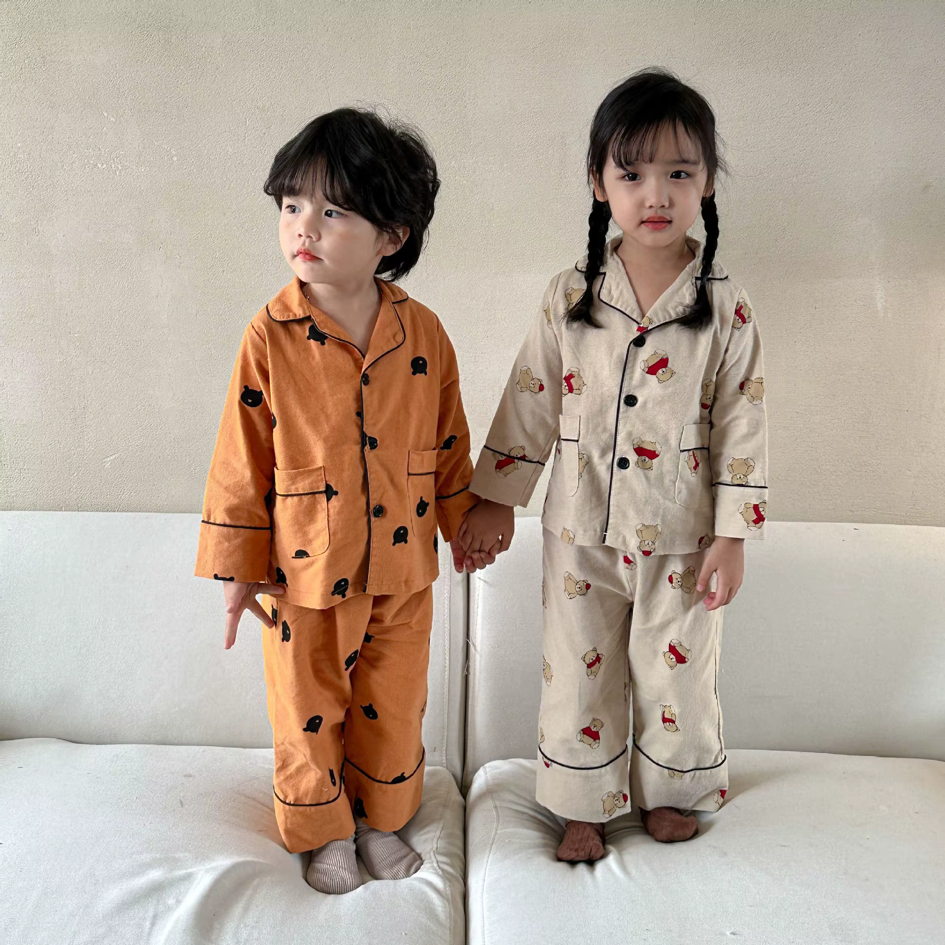 Ensemble de pyjama imprimé dessin animé pour enfants