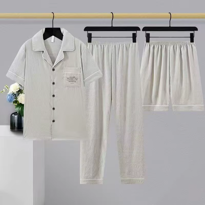 Pyjama trois pièces haut de gamme pour hommes