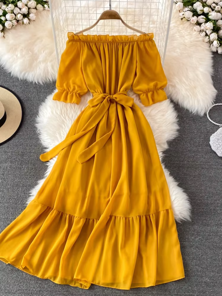 Robe de plage en mousseline de soie pour femmes