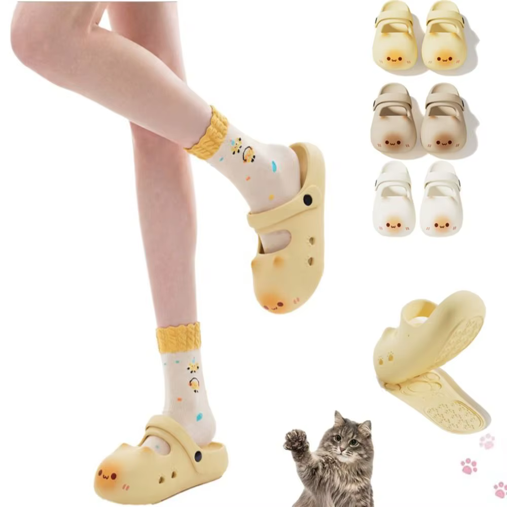 Adorables pantoufles imperméables pour chat