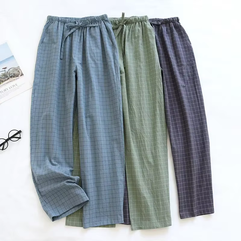 Pantalon de pyjama en coton pour hommes
