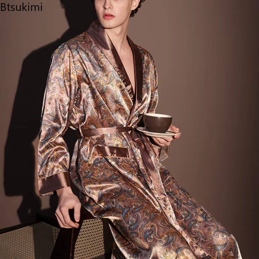 Peignoir fin pour hommes