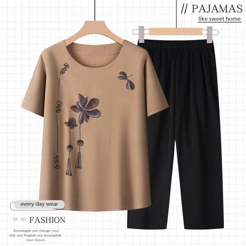 Ensemble de pyjama à manches courtes pour femmes