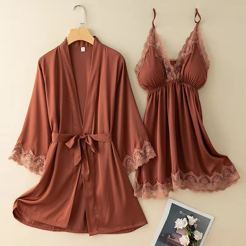Printemps été femmes Robe chemise de nuit vêtements