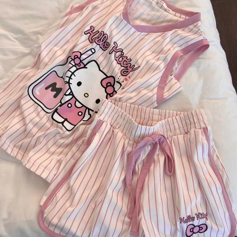 Ensemble de vêtements de nuit pour femmes Hello Kitty