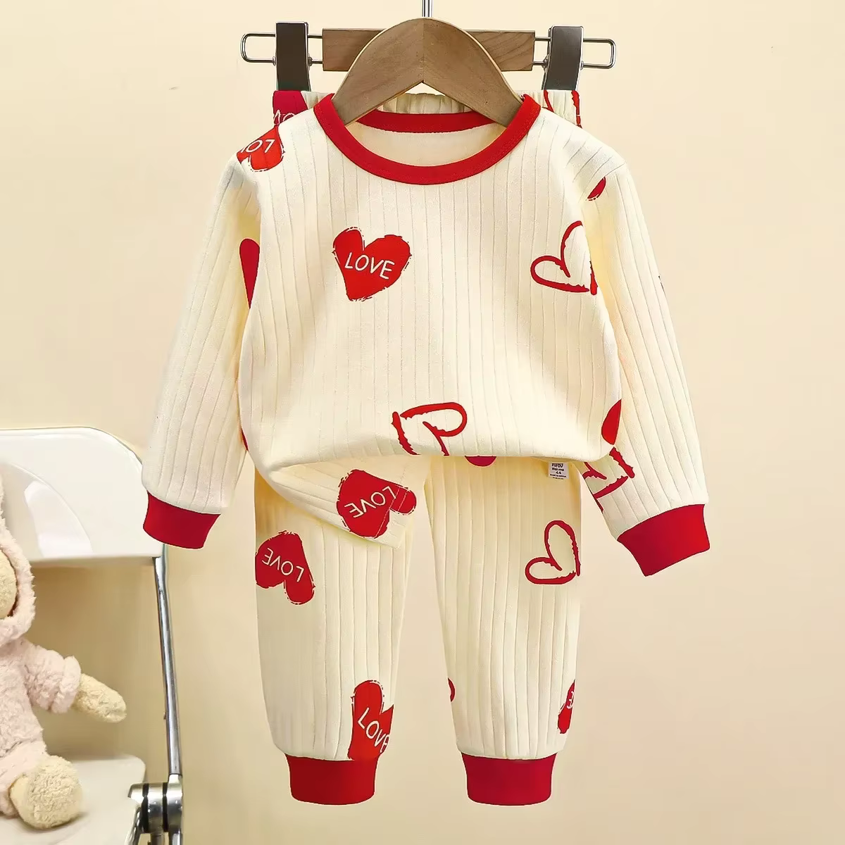 Pyjama chaud en pur coton pour enfants