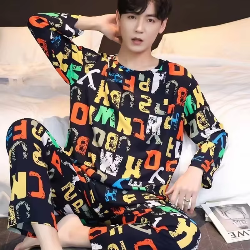 Pyjama à manches longues pour hommes