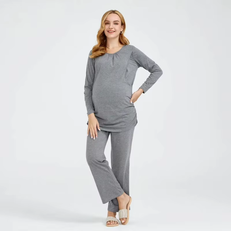 Pyjama à manches longues pour femmes enceintes