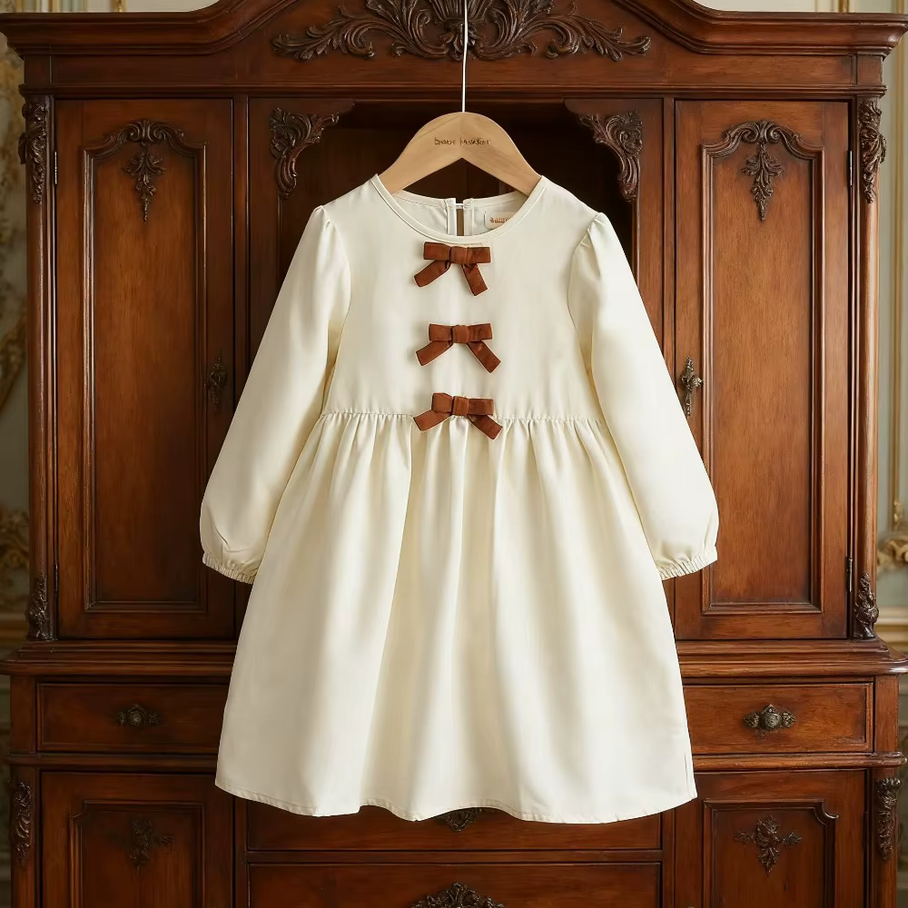 Robes décontractées beiges pour filles