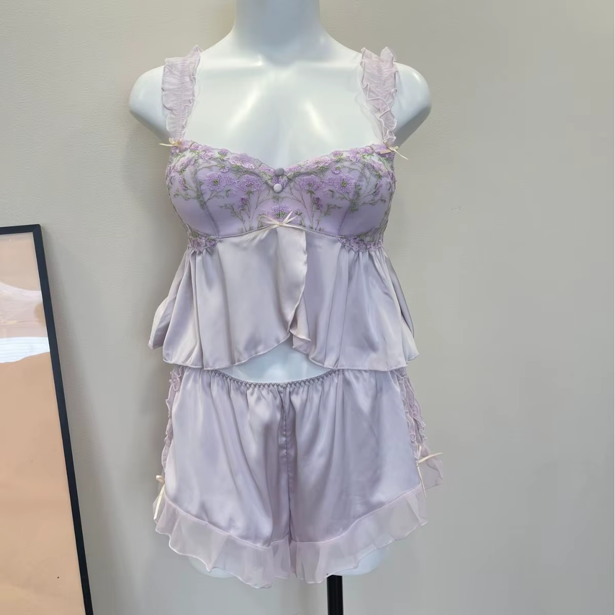 Pyjama de cour française en dentelle