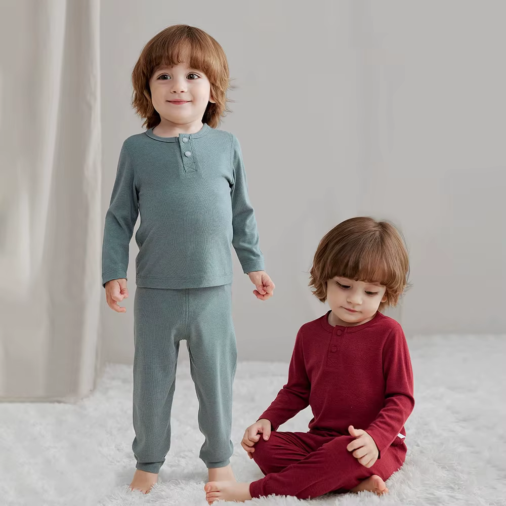 Pyjama en coton doux pour bébés garçons et filles