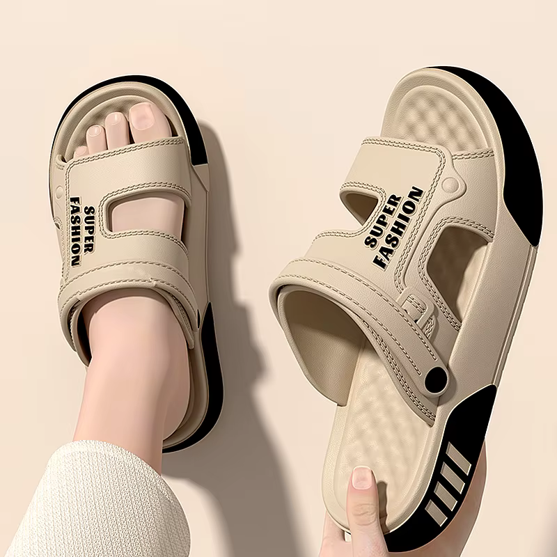 Chaussons d'été pour hommes en EVA à semelle souple