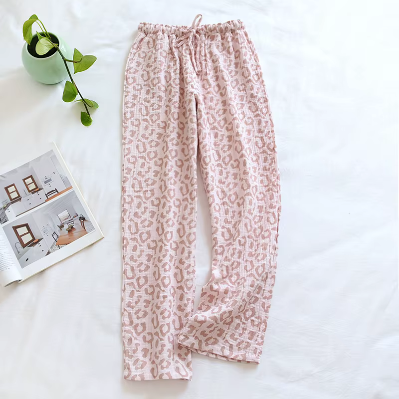 Pyjama imprimé léopard pour femmes