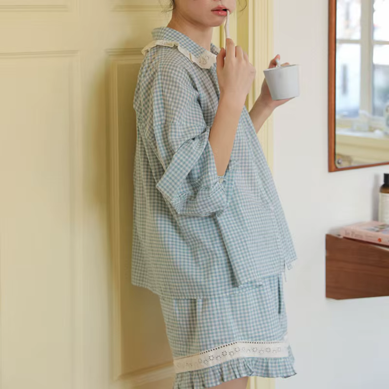 Pyjama deux pièces 100% coton pour femmes