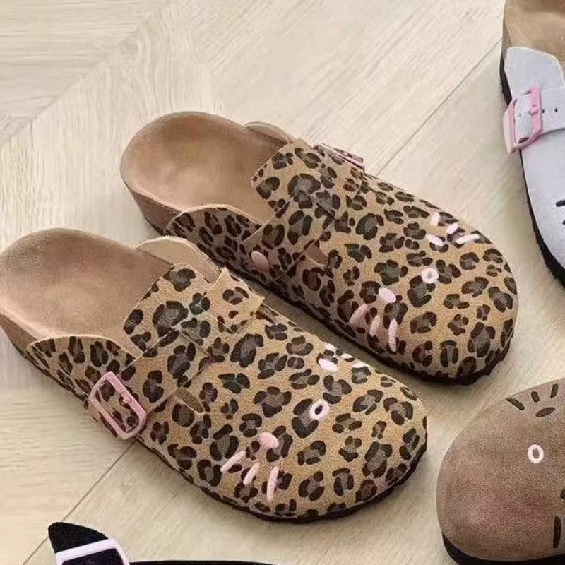 Pantoufles décontractées rétro Hello Kitty pour femmes
