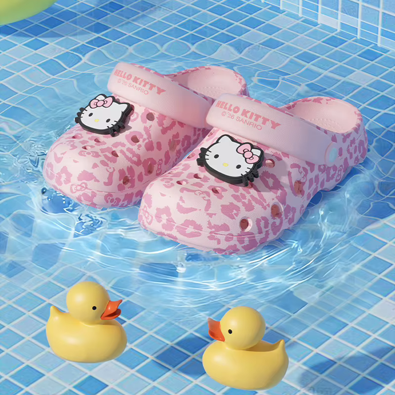 Crocs d'été Hello Kitty antidérapants et respirants