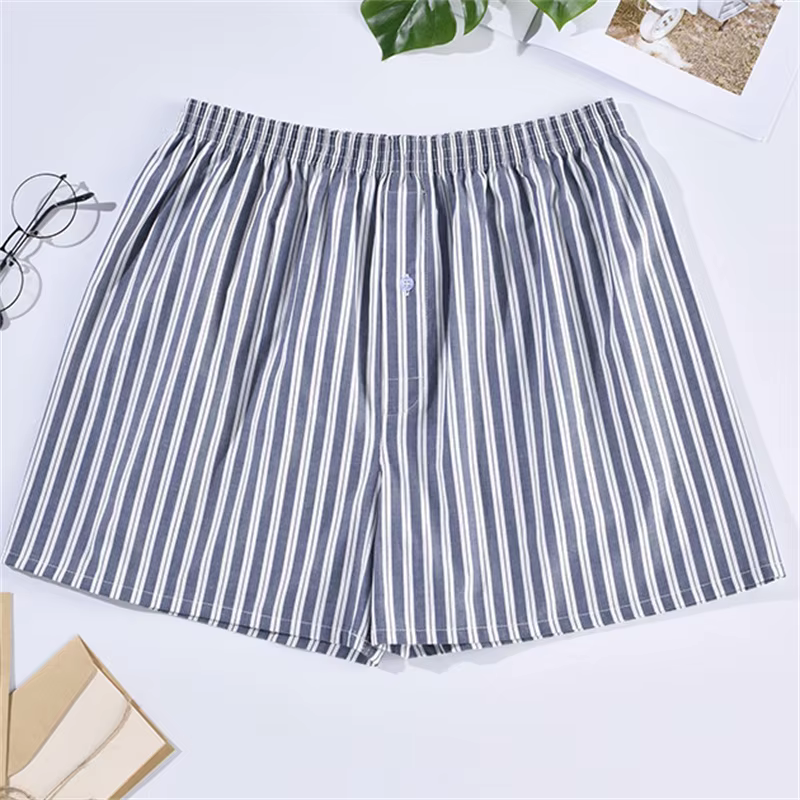 Vêtements de nuit en coton pour dormir Pyjamas pantalons hommes mode rayé
