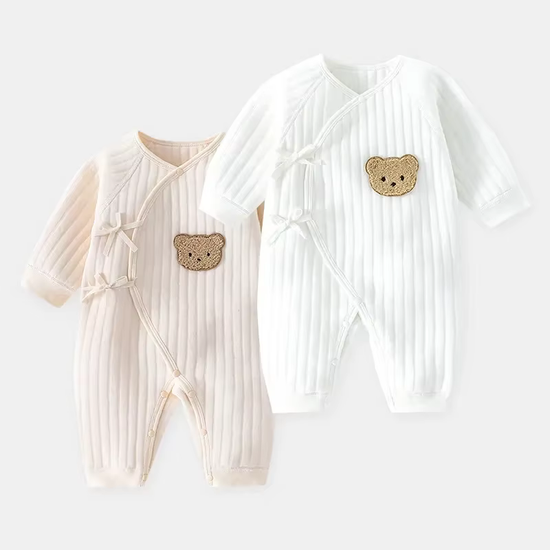 Combinaisons ours pour bébé avec chapeau