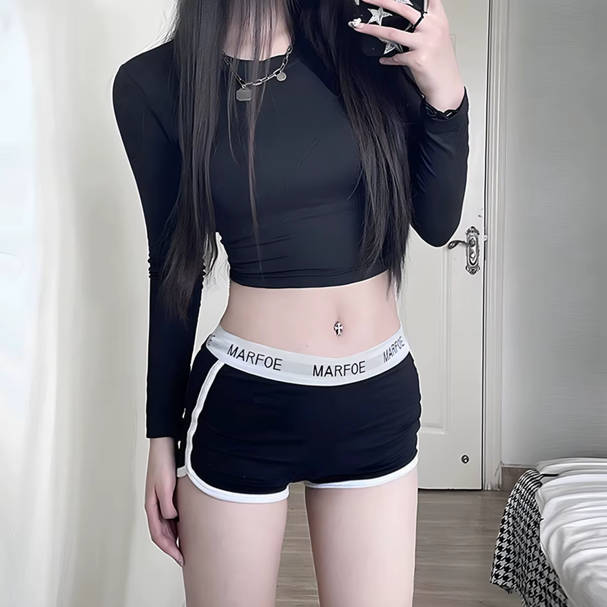 Culotte de sport confortable en coton pour femme