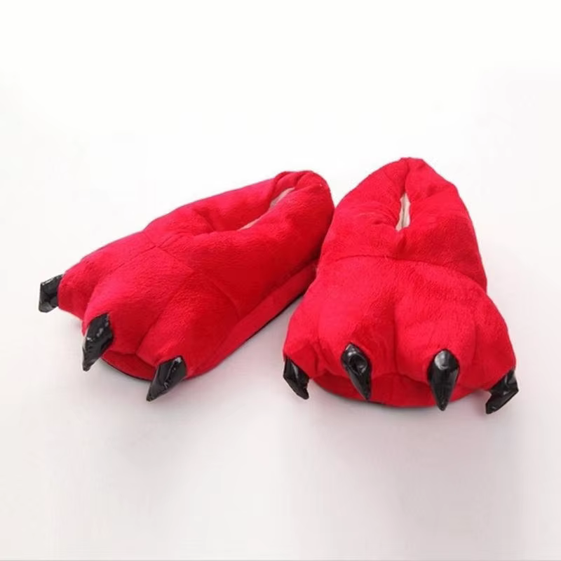 Pantoufles en forme de patte de dinosaure pour hommes