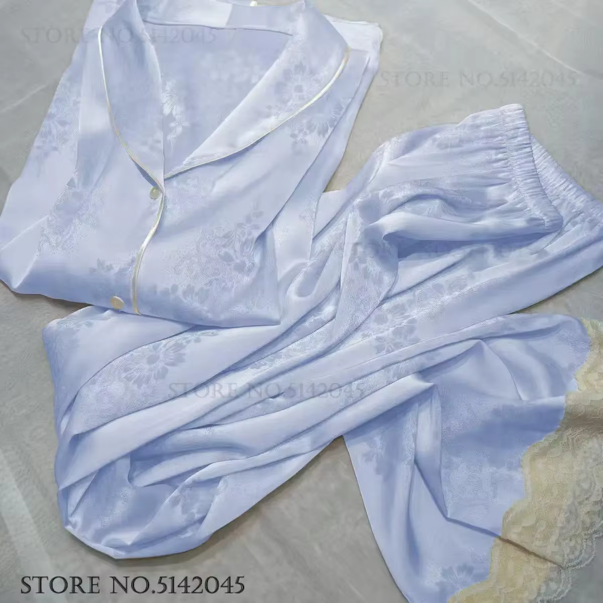 Femme 2 pièces Pyjamas ensemble vêtements de nuit nouveau Style chinois Jacquard Pyjama
